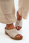 Comfortable Women's Wedge Sandals Inblu NG000002 Beige