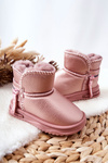 Children's Snow Boots Pink Frosty