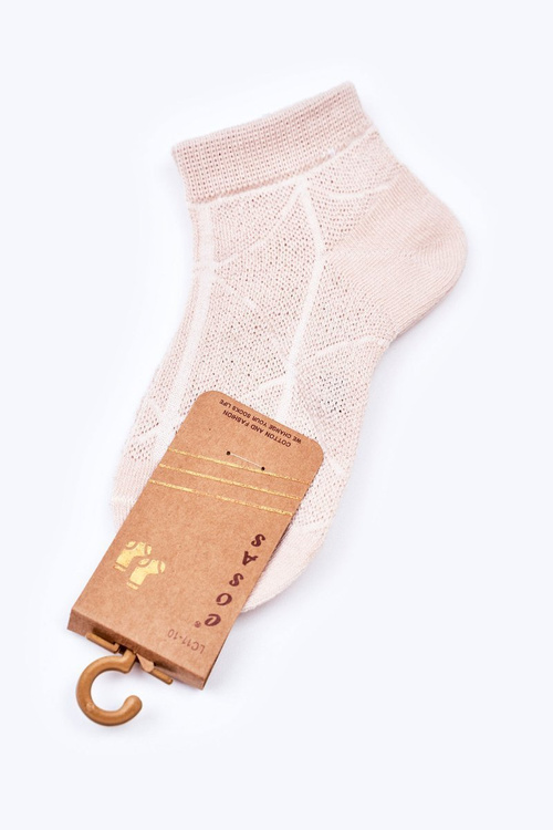 Children's Cotton Socks COSAS Beige