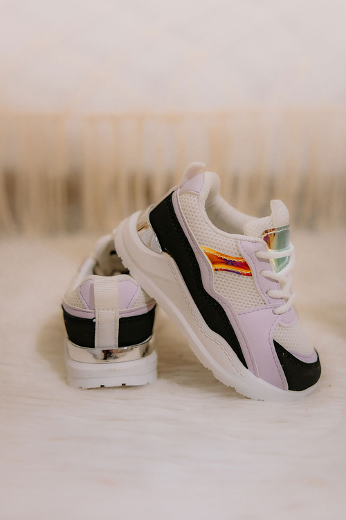 Children's Sport Shoes Sneakers Black-Purple Game Time