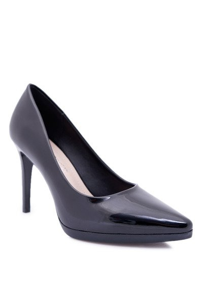 Women's Sergio Leone Black Lacquered Misawu Stiletto pumps