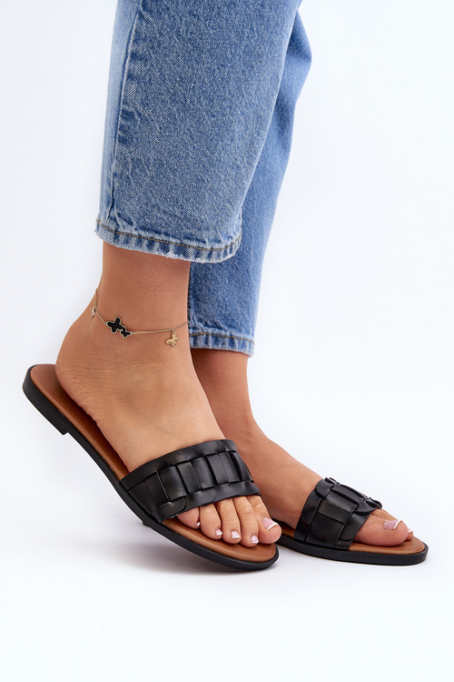 Women's Classic Flat Sandals Black Namrita