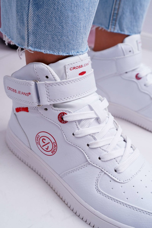 Women's Cross Jeans High Sneakers White EE2R4145C