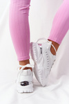 Women's Sneakers On A Chunky Sole White Good Mood