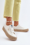 Trampki Plecionka Białe Lee Cooper LCW-24-44-2410