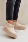 Women's Platform Snow Boots Light Beige Ninala