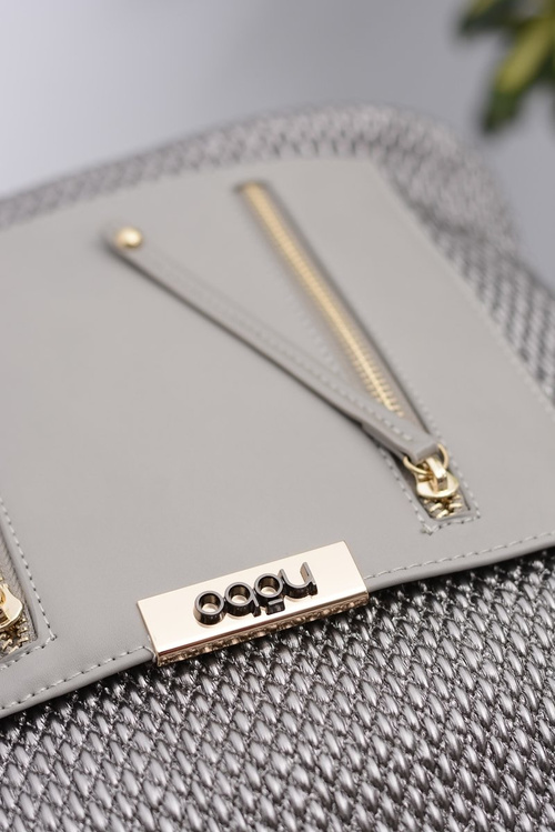 Women's Large Grey Silver Nobo Handbag