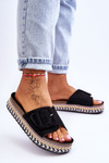 Women's Sandals On A Decorated Platform Black Joyce