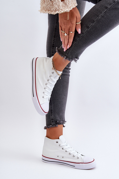 Tenisi femei clasici albi Socerio