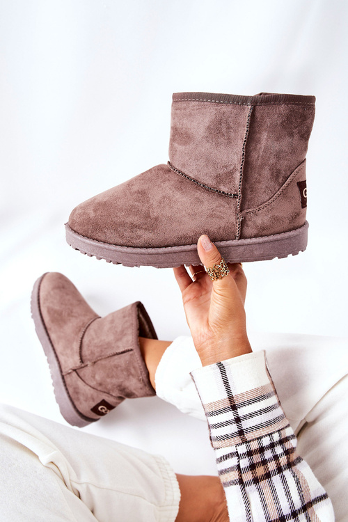 Snow Boots Fleece-lined Brown Vicandi