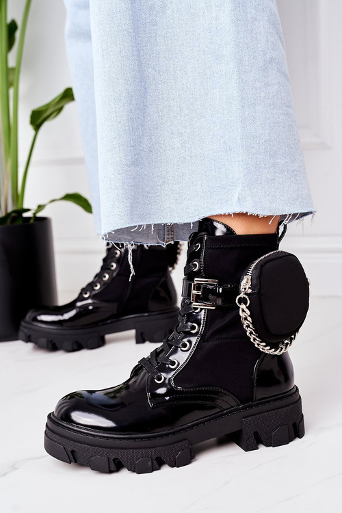 Ocieplane Workery Z Nerką Czarne Get The Look