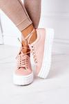 Women's Sneakers On A Platform Pink Big City Life