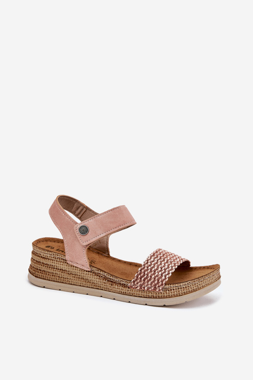 Wedge Sandals For Women Pink Inblu RV000014