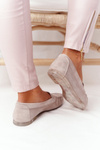 Suede Loafers Sergio Leone MK722 Beige