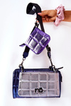 Multifunctional Quilted Messenger Bag NOBO NBAG-K1300 Blue