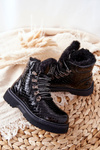 Children's fleece-lined boots Black Doreen