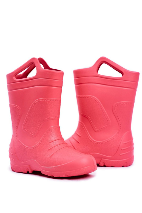 Children's Rubber Galoshes Boots Pink Removed Insert Abbey