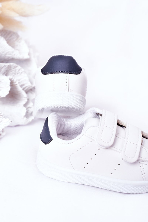 Children's Sneakers With Velcro White-Navy California