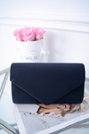 Women's Suede Handbag Navy Blue Clutch Bag