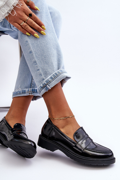 Women's Classic Moccasins Black Faradays