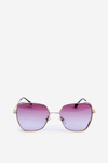 Women's Sunglasses with Sequined Inserts UV400 Gold-Blue