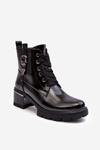 Botki Damskie Lakier Czarne D&A MR870-97