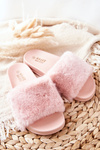 Rubber Moulded Slippers With Eco Fur Pink Emmie