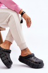 Women's Foam Platform Crocs Black Beckett