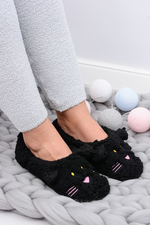 SOXO Women's Homemade Black Mouse Slippers