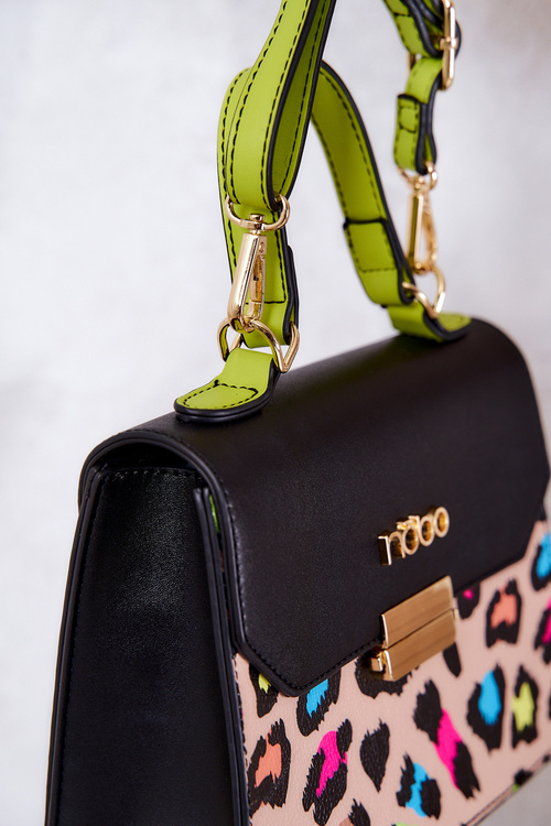 Handbag NOBO M1470-CM15 Black-Beige