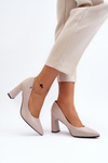 Gray Eco Leather Pumps Giseleni