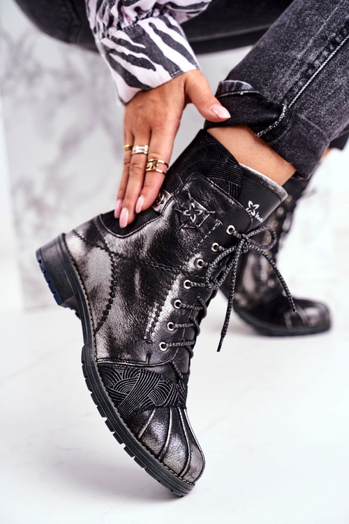 Women’s Boots Maciejka Warm Leather Black 03961-01