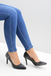 Lu Boo Women's Stilettos Grey Velvet