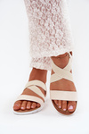 Classic Women's Slip-On Sandals Light Beige Norina