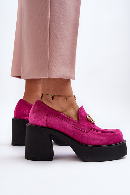 Zazoo 20170 Women's Suede Pumps in Pink