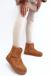 Women's Suede Snow Boots Lined Camel Nanga