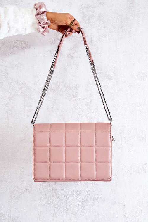 Quilted Letter Bag Pink Nerissa