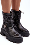 Women's Boots With Massive Sole And Flat Heel Black Werikse