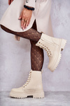 Women's Warm Leather Boots Light Beige Dorchen