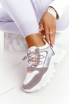 Women's Sneakers On A Chunky Sole White Power