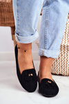 Women’s Loafers Black Lords Fringe Blue Therese