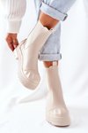 Insulated Chelsea Boots Beige Time Off