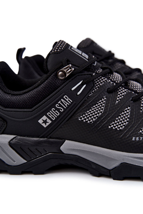 Buty Sportowe Trapery Męskie Memory Foam Czarne Big Star KK174105