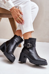 Women's Heeled Ankle Boots Insulated With Zipper Black Inabelle