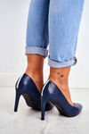 Women's Classic Stilettos Navy Blue Marinne