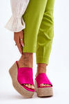 Women's Wedge And Platform Slippers Fuchsia Ysabel