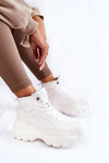 Fashionable Boots Memory Foam Big Star KK274369 White