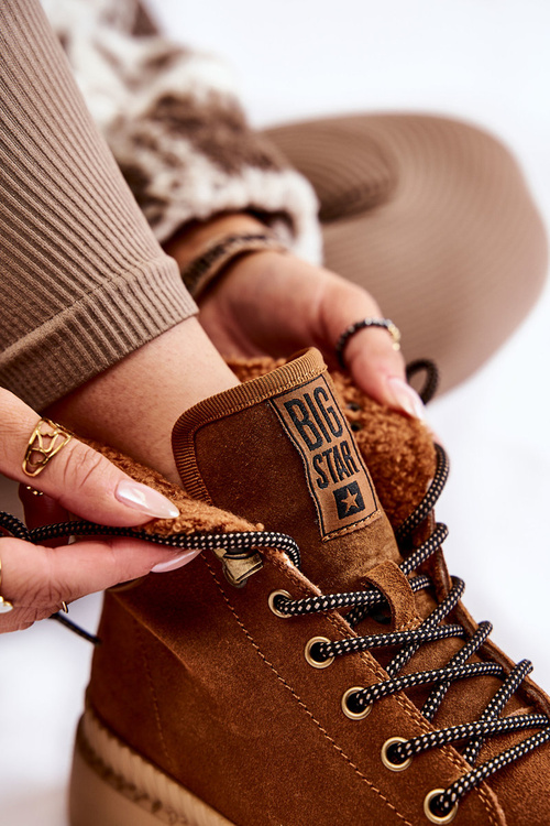 Suede Warm Boots Big Star KK274520 Brown