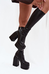 Women's Heeled And Platform Boots Black Yavira