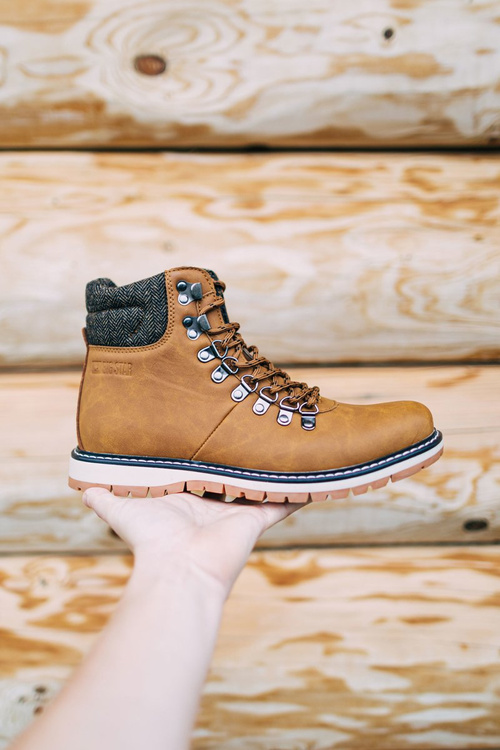 Men's Booties Trappers Big Star Camel EE174402